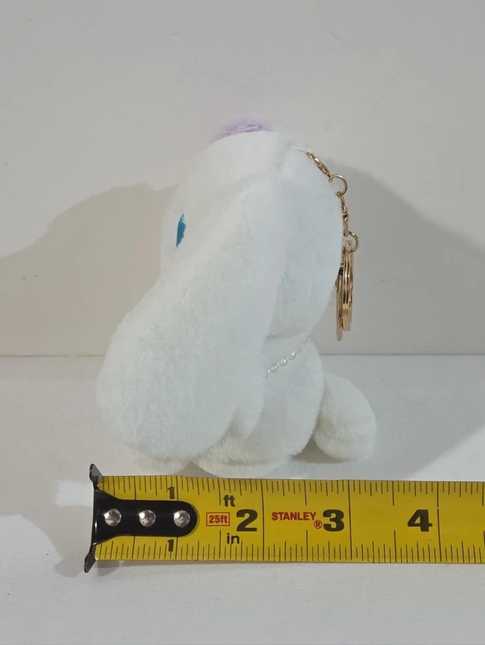 Cinnamoroll purple heart plushie keychain